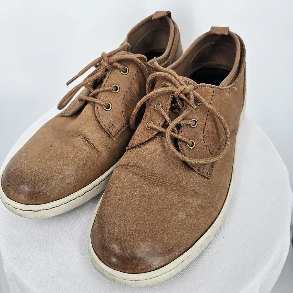 Born Soft Marcus Brown Leather Sneakers Loafers - Men’s‎ Size 10